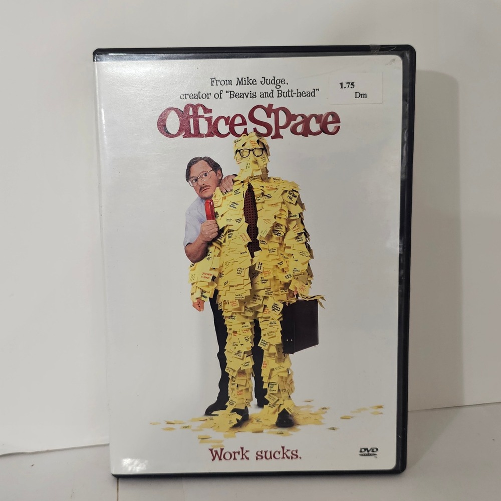 Office Space DVD 1999 Mike Judge Jennifer Aniston Ron Livingston Comedy Movie